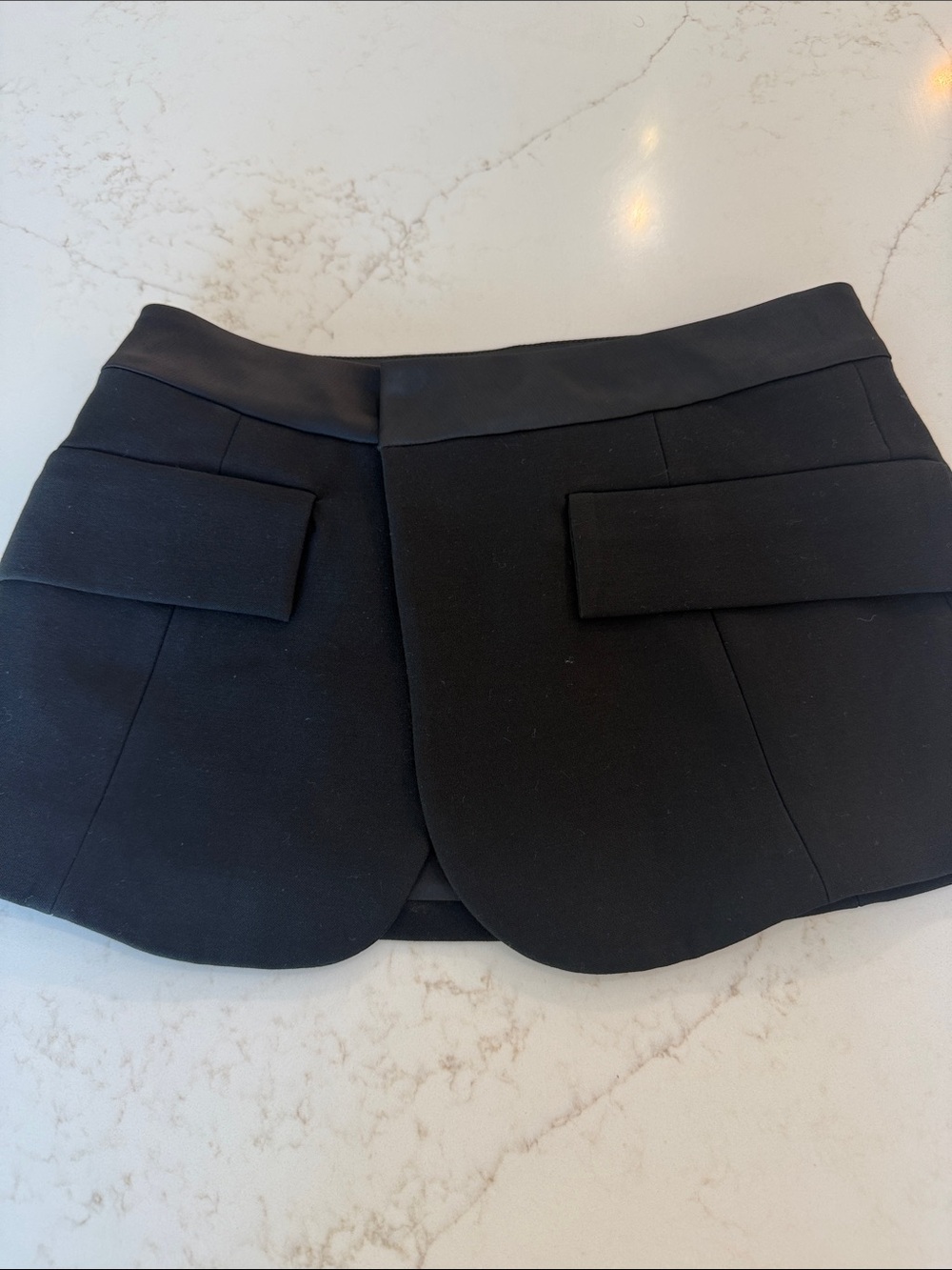 Nonchalant from Revolve - Tuxedo Style Mini Skirt with front slit - size large.